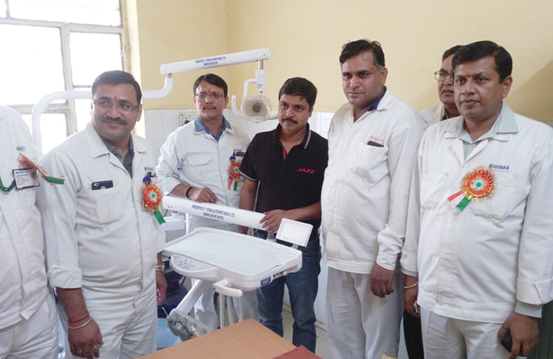 Donation of medical equipment to hospitals